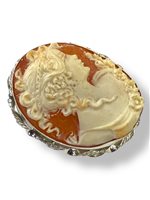 Broche Mandile 1922 Mujer Cammei  in Plata Conchiglia 2MSPC3 - 2MSPC3